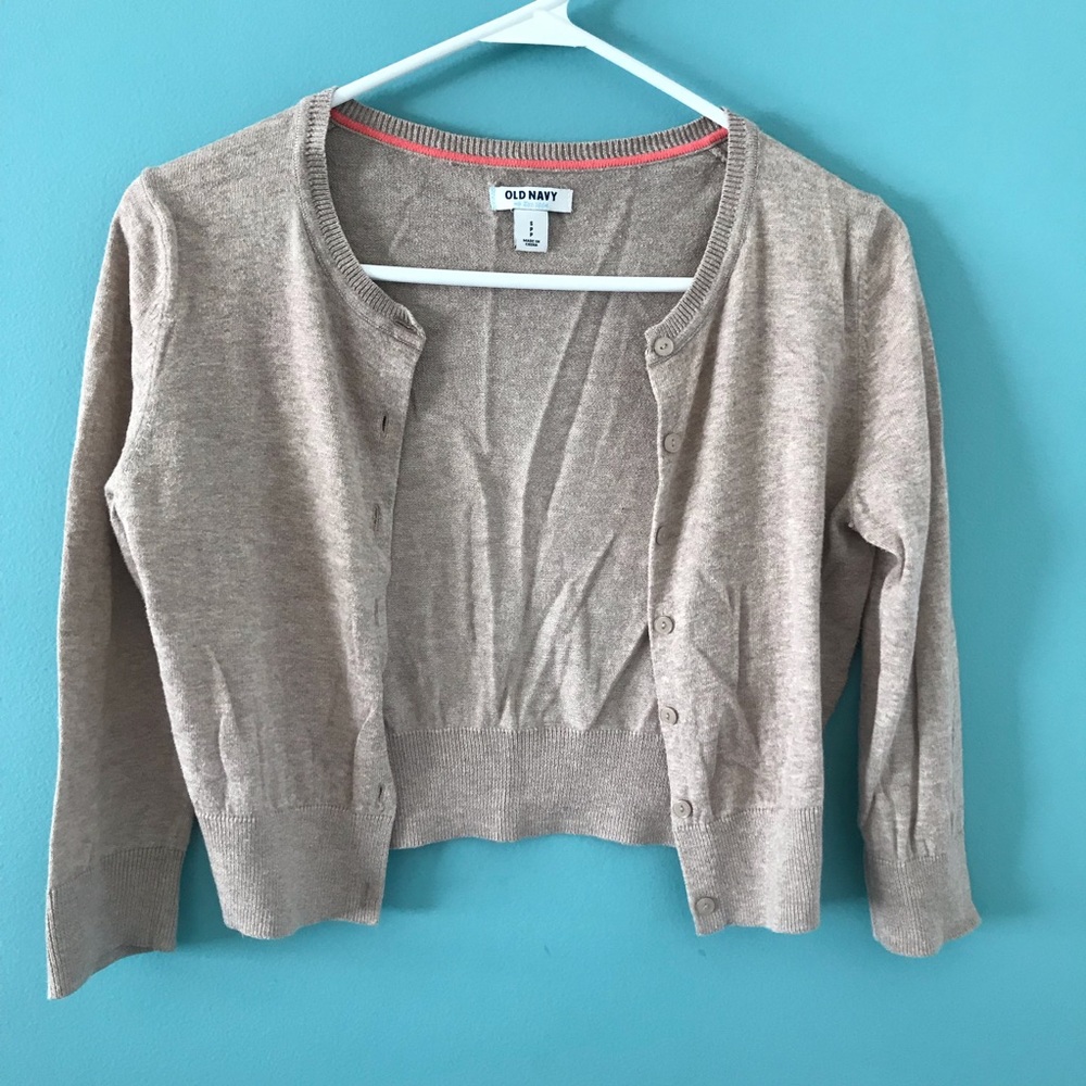 Cropped button up cardigan